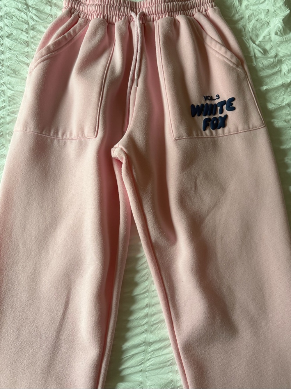 White Fox Boutique Light Pink Kids Fleece Joggers